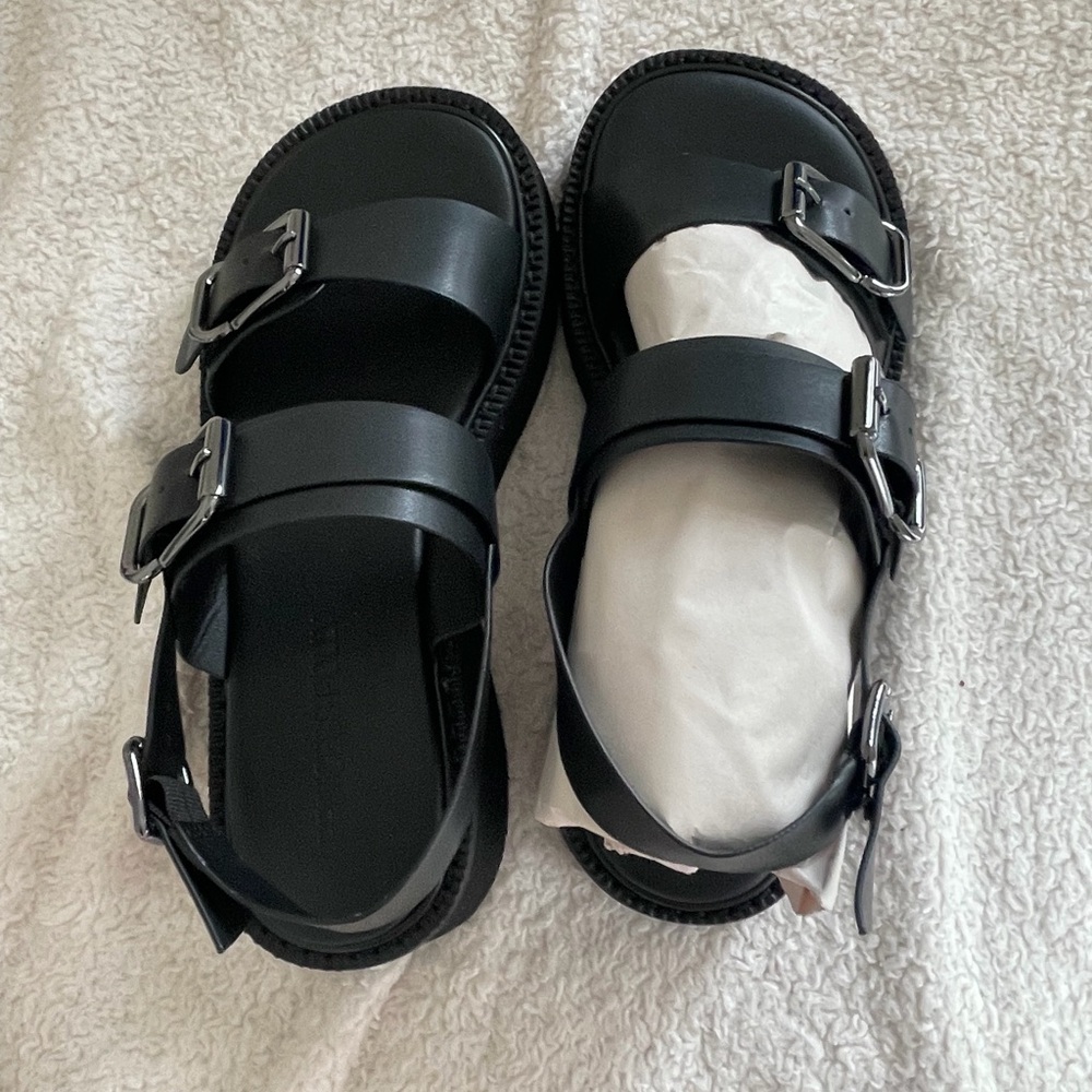 Princess Polly Black Sandals